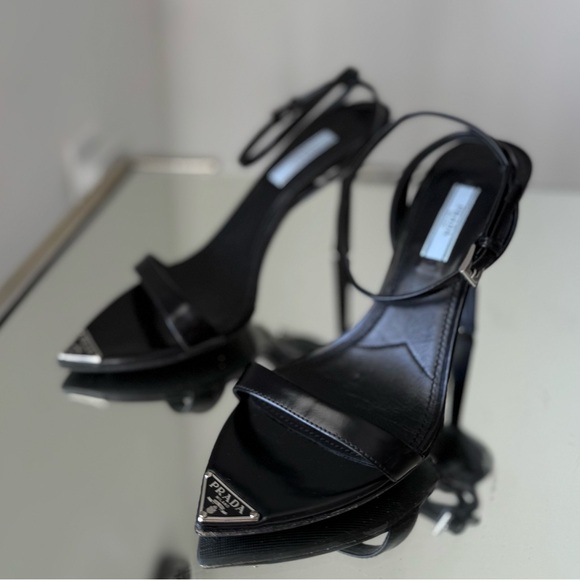 EUC Prada Brushed Leather Sandals $1,250 36.5 - Picture 12 of 14